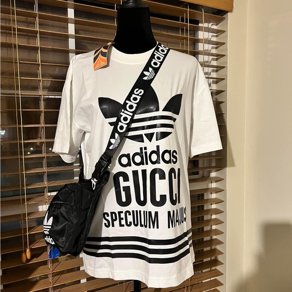 Adidas t-shirt and matching crossbody bag. Separate or as s set.